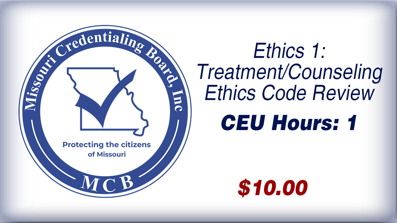 Treatment/Counseling Ethics Code Review
